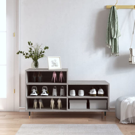 Szafka na buty VidaXL 102x36x60 cm z drewna konstrukcyjnego, szara sonoma