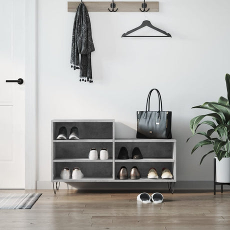 Szafka na buty Vidaxx 102x36x60 cm drewno konstrukcyjne, beton szary