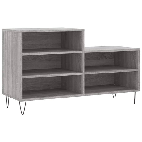 Szafka na buty VidaXL 102x36x60 cm z drewna konstrukcyjnego, szara sonoma