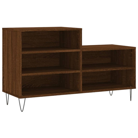 Szafka na buty Vidaxx 102x36x60 cm wykończona drewnem w kolorze brązowego dębu