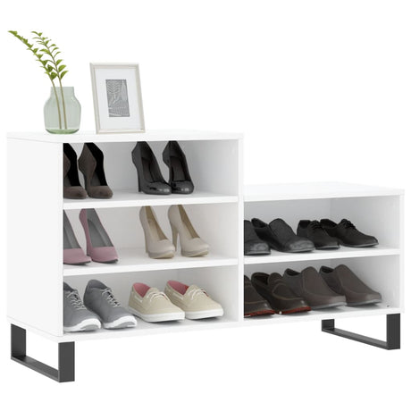 Szafka na buty Vidaxx 102x36x60 cm z drewna konstrukcyjnego w kolorze białym