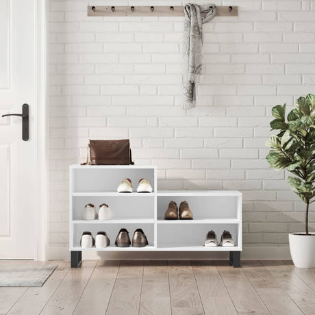 Szafka na buty Vidaxx 102x36x60 cm z drewna konstrukcyjnego w kolorze białym