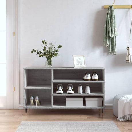 Szafka na buty VidaXL 102x36x60 cm z drewna konstrukcyjnego, szara sonoma
