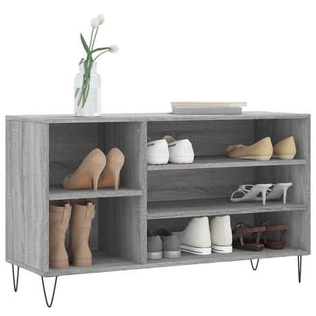Szafka na buty VidaXL 102x36x60 cm z drewna konstrukcyjnego, szara sonoma