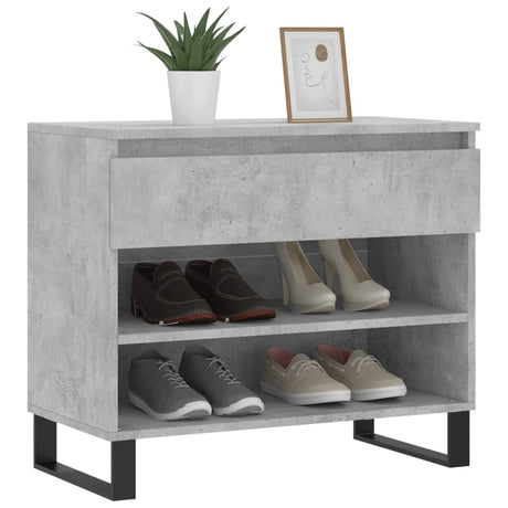 Szafka na buty Vidaxx 70x36x60 cm drewno konstrukcyjne, beton szary