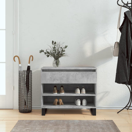 Szafka na buty Vidaxx 70x36x60 cm drewno konstrukcyjne, beton szary