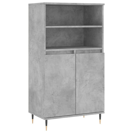 Vidaxl hoge kast 60x36x110 cm bewerkt hout betongrijs