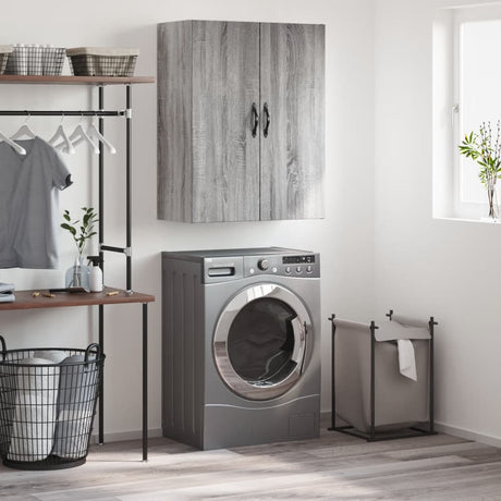 Vidaxl wandkast 69,5x34x90 cm bewerkt hout grijs sonoma eikenkleurig