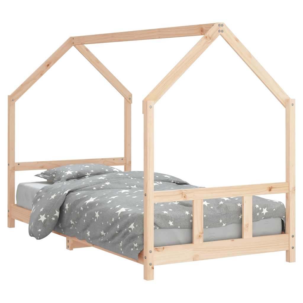 Vidaxl kinderbedframe 90x200 cm massief grenenhout