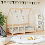 Vidaxl kinderbedframe 70x140 cm massief grenenhout