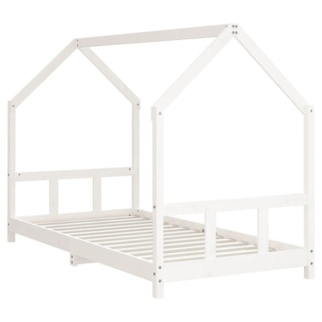 Vidaxl kinderbedframe 90x190 cm massief grenenhout wit