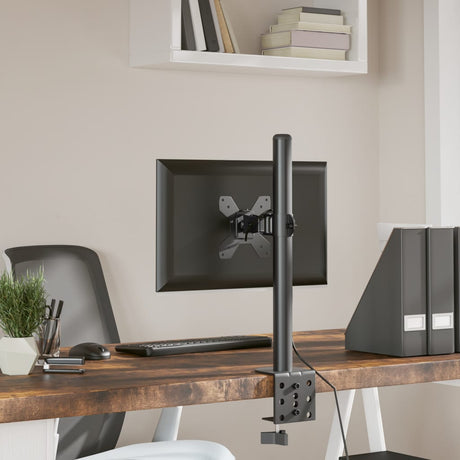 Uchwyt do monitora VidaXL VESA 75 100 mm, stal czarna