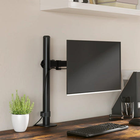 Uchwyt do monitora VidaXL VESA 75 100 mm, stal czarna