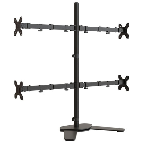Uchwyt do monitora VidaXL VESA 75 100 mm, stal czarna