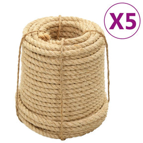 VidaXL Lina 5 szt. 14 mm, 100 m, sizal