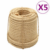 VidaXL Lina 5 szt., 20 mm, 100 m, sizal