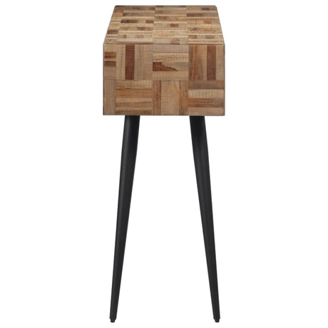 Vidaxl wandtafel 110x34x80 cm massief gerecycled teakhout