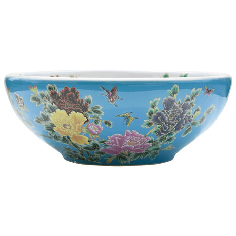 Zlew natynkowy Vidaxx okrągły φ41x14 cm ceramiczny wielokolorowy