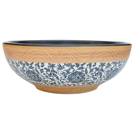 Zlew natynkowy Vidaxx okrągły φ41x14 cm ceramiczny wielokolorowy
