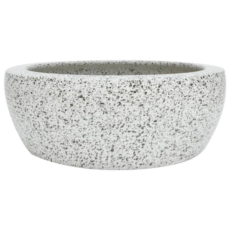 Zlew natynkowy Vidaxx okrągły φ41x14 cm ceramiczny szary