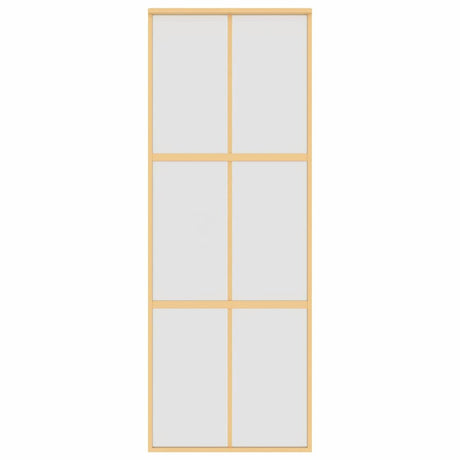 Drzwi przesuwne Vidaxx 76x205 cm szkło ESG matowe i aluminium w kolorze złotym