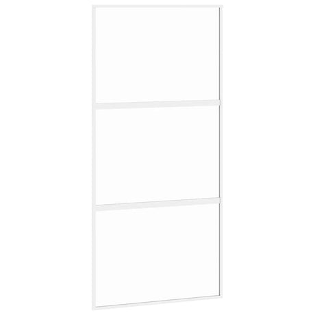 Drzwi przesuwne Vidaxx 102,5x205 cm szkło hartowane i aluminium białe