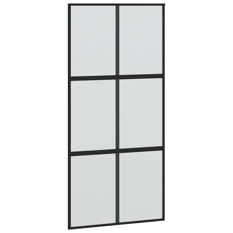 Drzwi przesuwne Vidaxx 102,5x205 cm szkło hartowane i aluminium w kolorze czarnym
