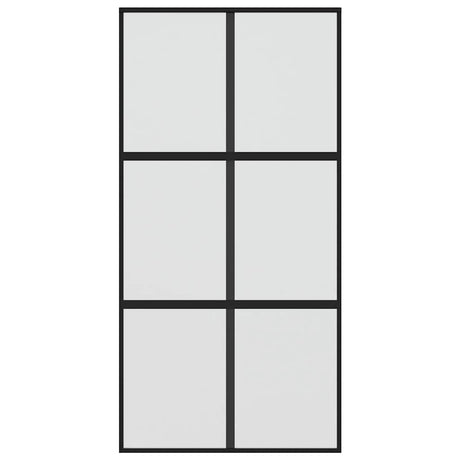 Drzwi przesuwne Vidaxx 102,5x205 cm szkło hartowane i aluminium w kolorze czarnym
