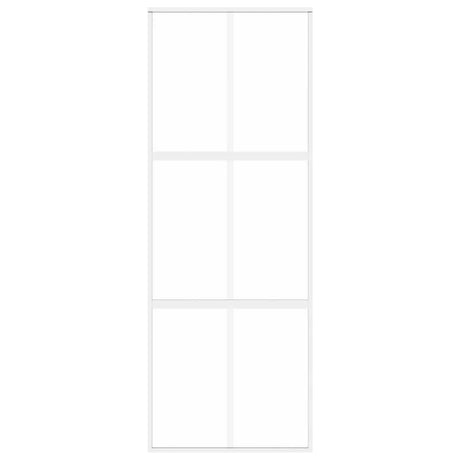 Drzwi przesuwne Vidaxx 76x205 cm szkło hartowane i aluminium białe