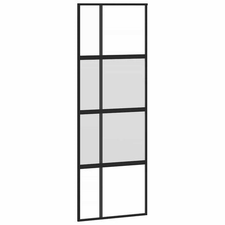 Drzwi przesuwne Vidaxx 76x205 cm szkło hartowane i aluminium w kolorze czarnym