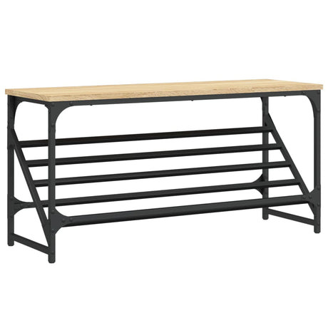 Stojak na buty vidaxl 90x30x45 cm przetworzone drewno sonoma dębowe kolorowe