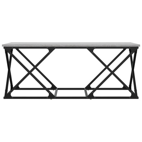Vidaxl salontafel 100x49x40 cm bewerkt hout grijs sonoma