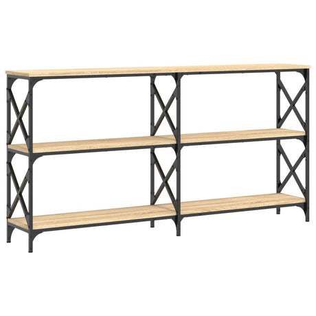 Vidaxl wandtafel 156x28x80,5 cm bewerkt hout sonoma eikenkleurig