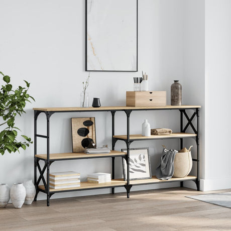 Vidaxl wandtafel 150x29x76,5 cm bewerkt hout sonoma eikenkleurig