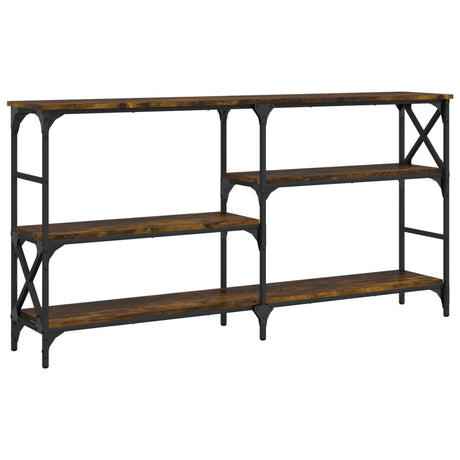 Vidaxl wandtafel 150x29x76,5 cm bewerkt hout gerookt eikenkleurig