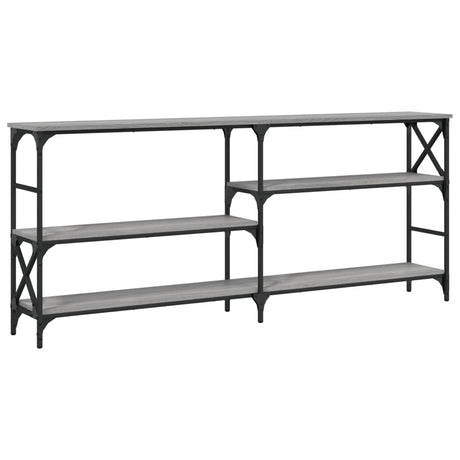 Vidaxl wandtafel 180x29x76,5 cm bewerkt hout grijs sonoma eikenkleurig