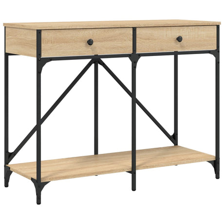 Vidaxl wandtafel 100x39x78,5 cm bewerkt hout sonoma eikenkleurig