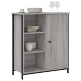 Vidaxl dressoir 70x30x80 cm bewerkt hout grijs sonoma