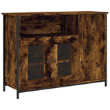 Vidaxl dressoir 100x35x75 cm bewerkt hout gerookt eikenkleurig