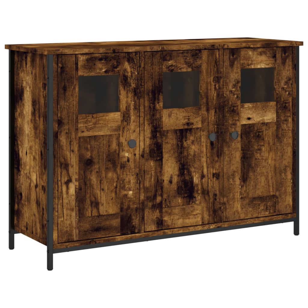 Vidaxl dressoir 100x35x70 cm bewerkt hout gerookt eikenkleurig