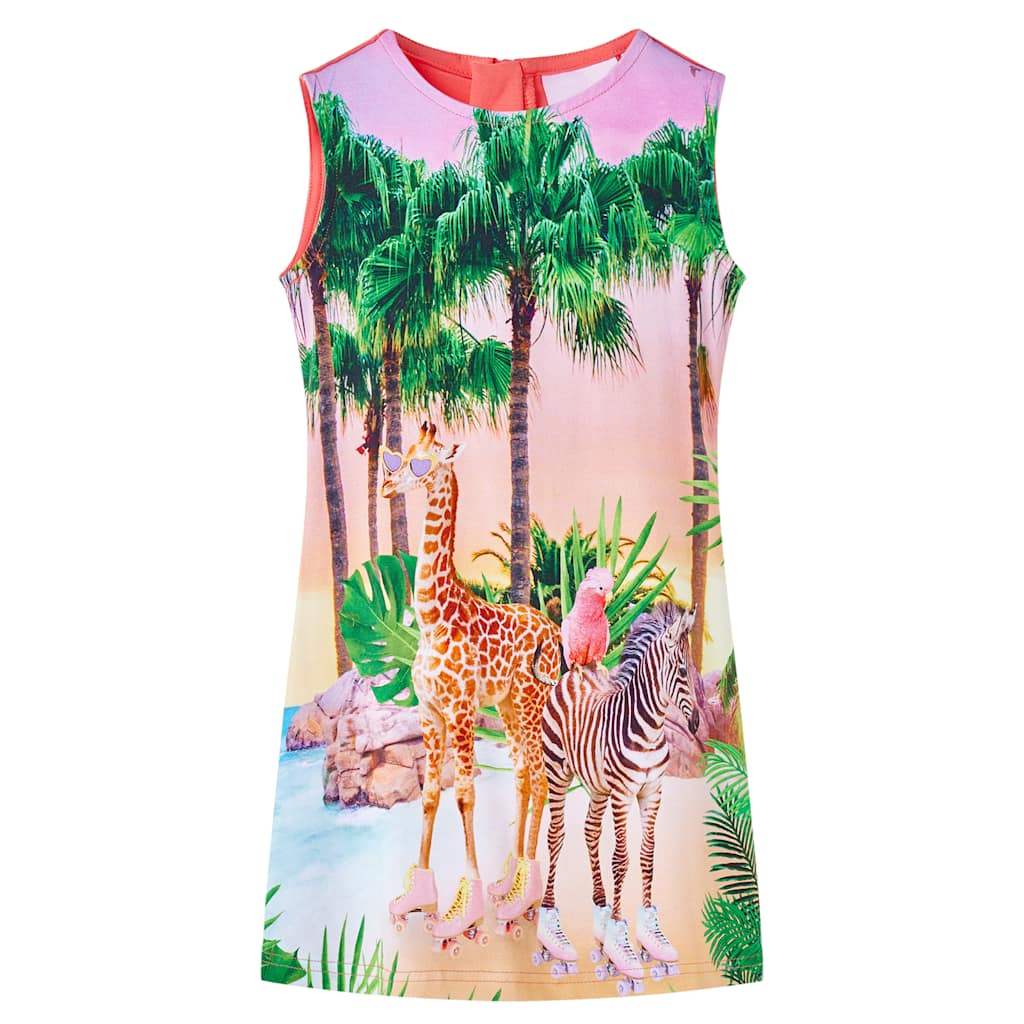 Sukienka dziecięca VidaXL 140 koralowa