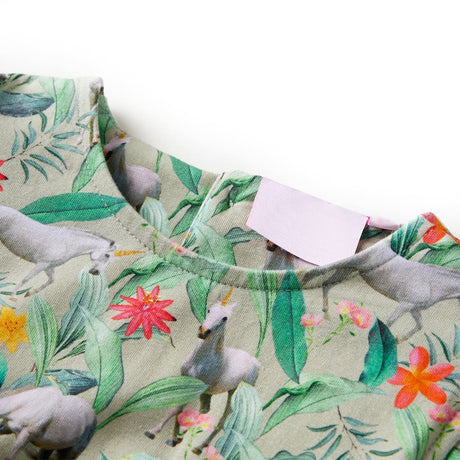 Sukienka dziecięca VidaXL 128 w kolorze jasnego khaki