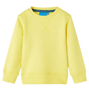 VidaXL Sweter dziecięcy 140 jasnożółty