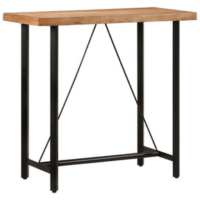 Vidaxl bartafel 110x55x107 cm massief acaciahout en ijzer