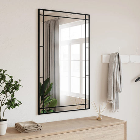 Lustro ścienne Vidaxx prostokątne 60x100 cm żelazna czerń