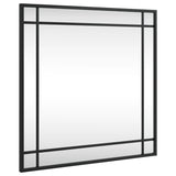 Kwadratowe lustro ścienne Vidaxx 50x50 cm żelazno-czarne