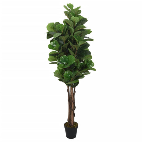 VidaXL sztuczna roślina drzewo figowe 180 liści 150 cm zielone