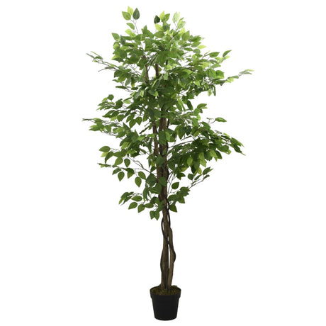 Vidaxl sztuczna roślina figowiec 1008 liście 180 cm w kolorze zielonym