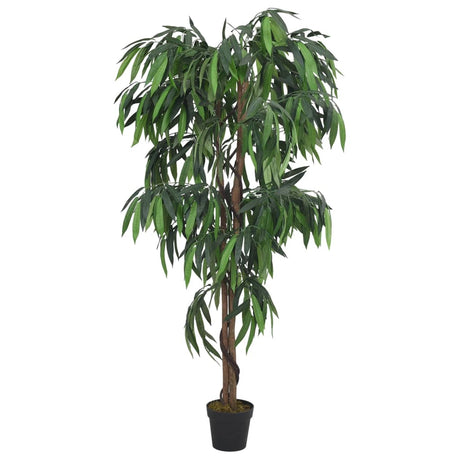 VidaXL sztuczna roślina drzewo mango 450 liści 120 cm zielona