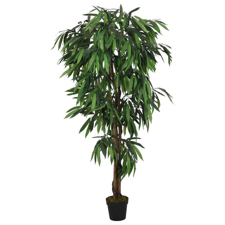 VidaXL sztuczna roślina drzewo mango 1050 liści 200 cm zielone